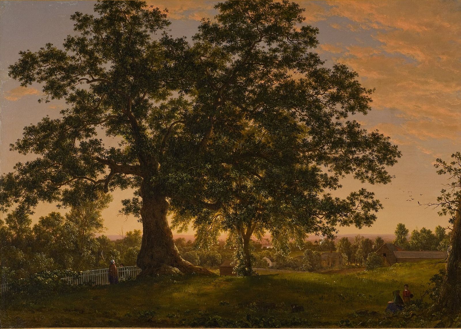 The Charter Oak, painting by Frederic Edwin Church